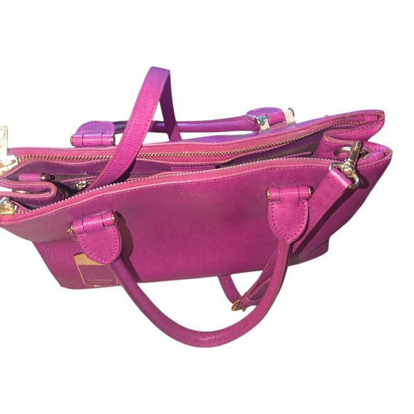 Lauren Ralph Lauren Pink Tote with Gold Accents *Slight Flaw* - Picture 3 of 15